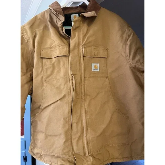 Carhartt Heavy Duck Men's Jacket Quilted Lining RN 14806 Regular Size: 58